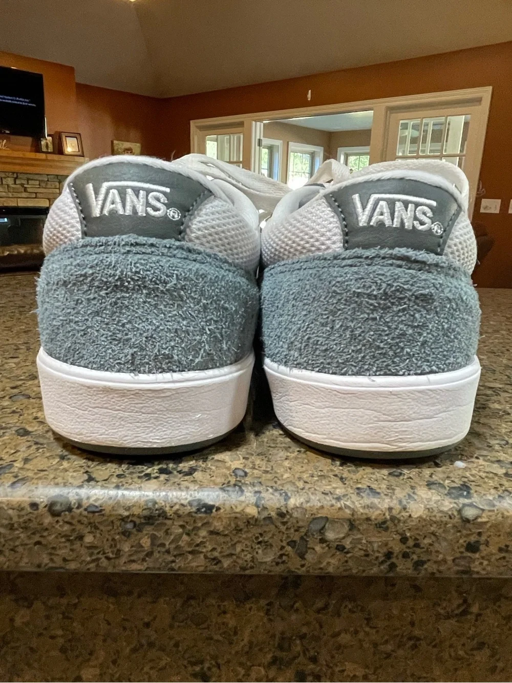 Vans Lowland CC Freshman Shoes Stormy Weather Mens 9 Womens 10.5 Blue/Gray White